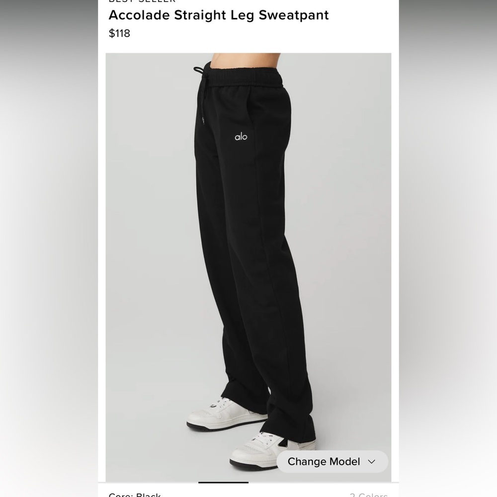 ALO Yoga Accolade Straight Leg Sweatpants NWT